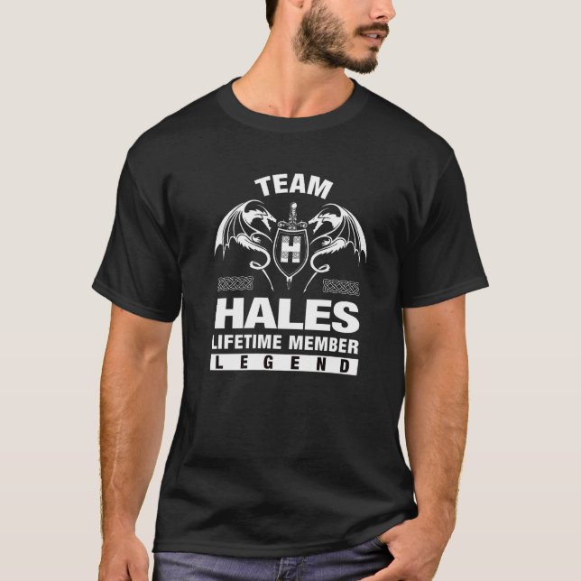 Team Hales-livstidsmedlem T Shirt (Framsida)