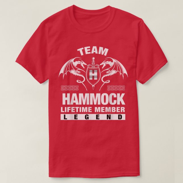 Team HAMMOCK-livstidsmedlemmens gåvor T Shirt (Design framsida)