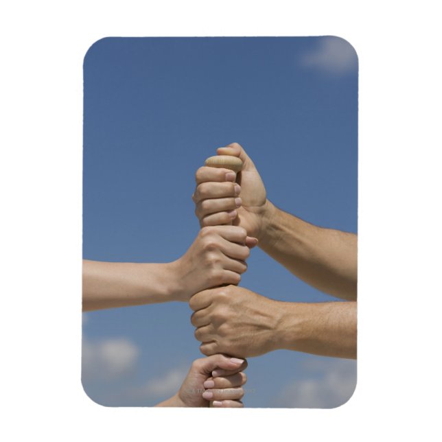 Team Händer på Fladdermus Magnet (Vertikal)