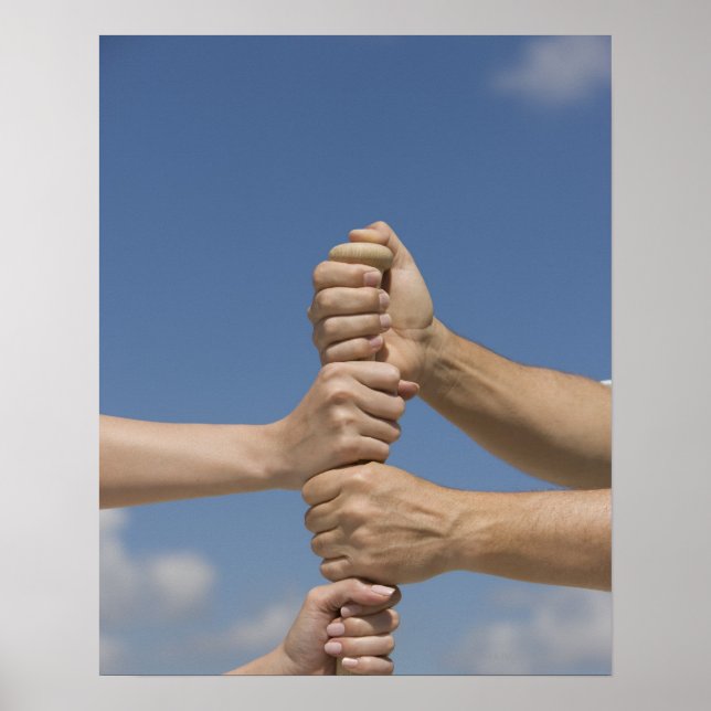Team Händer på Fladdermus Poster (Framsidan)