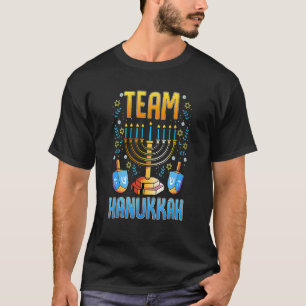 Team Hanukkah Judiska festivalen Ljus Hebrew Ho T Shirt