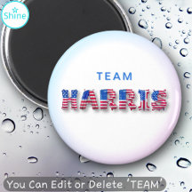 TEAM HARRIS Kamala Harris USA flagga Balloon Brev