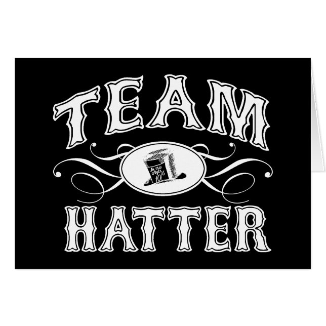 Team Hatter Hälsningskort (Framsidan Horizontal)