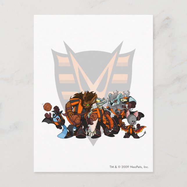 Team Haunted Skogen Group Vykort (Framsida)