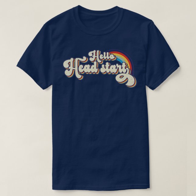 Team Head Start Squad Back to school Rainbow Kids T Shirt (Design framsida)