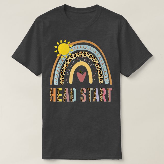 Team Head Start Squad Back to school Rainbow Kids T Shirt (Design framsida)