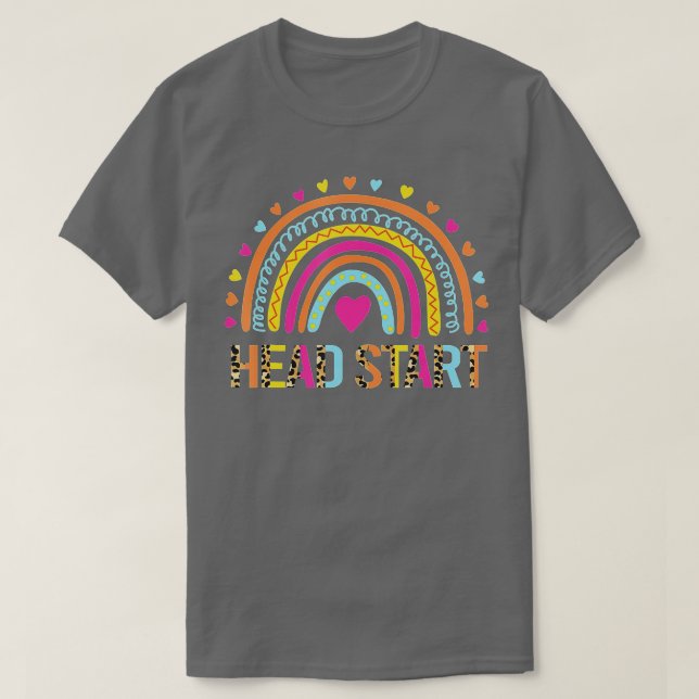 Team Head Start Squad Back to school Rainbow Kids T Shirt (Design framsida)