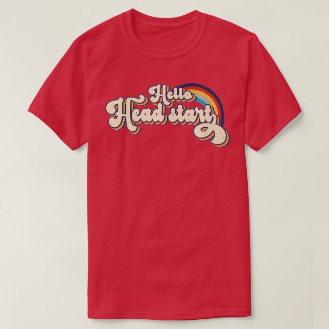 Team Head Start Squad Back to school Rainbow Kids T Shirt (Design framsida)
