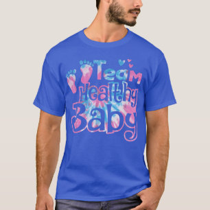 Team Healthy Baby Gender Visa Rosa i Party eller b T Shirt