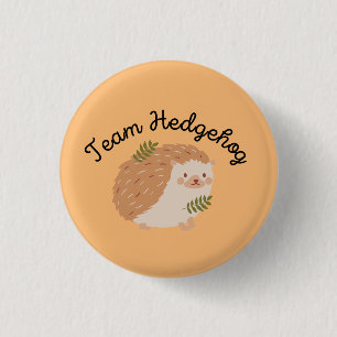Team Hedgehog - Carterhaugh Bok Klubb Button Knapp