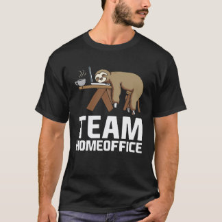 Team Hemma Kontor Sovande Sengångare Hemma Kontor T Shirt