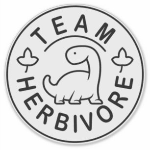 Team Herbivore Klistermärken