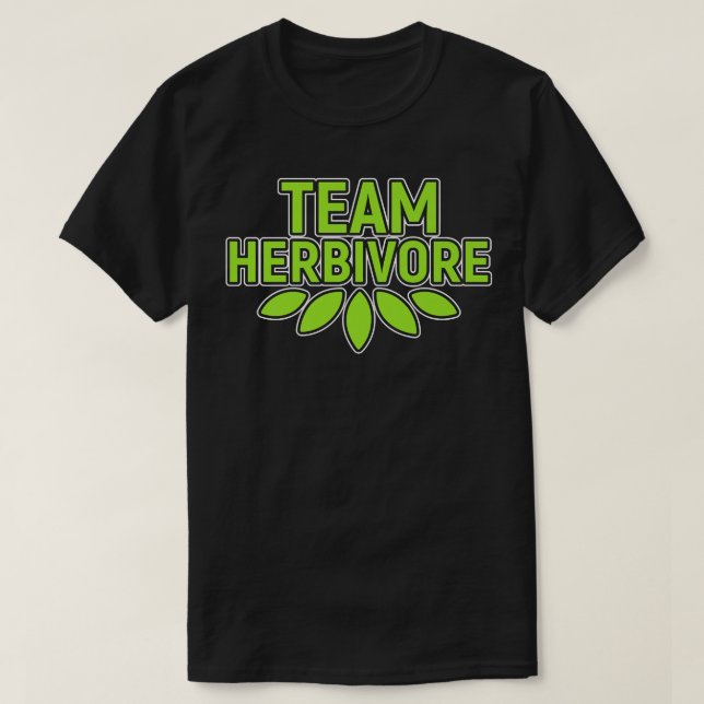 Team Herbivore Protein Vegetarian Vegan Activism T Shirt (Design framsida)