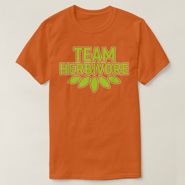 Team Herbivore Protein Vegetarian Vegan Activism T Shirt (Design framsida)