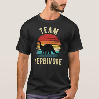 Team Herbivore Retro vegan T Shirt