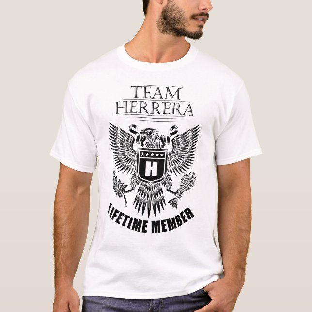 Team Herrera-livstidsmedlem T Shirt (Framsida)
