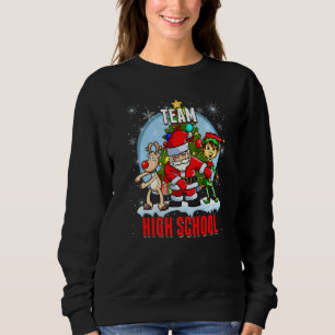 Team High School Santa Elf Reindeer Flossing Kids T Shirt