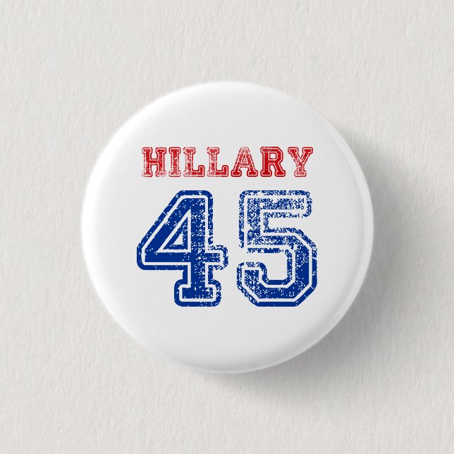 Team Hillary 45 Knapp (Framsida)