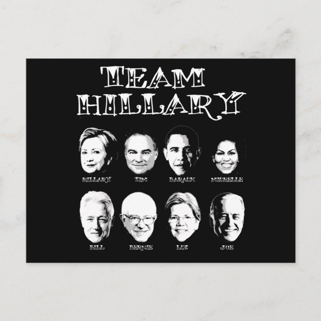 Team Hillary Team - Hillary Team Vykort (Framsida)