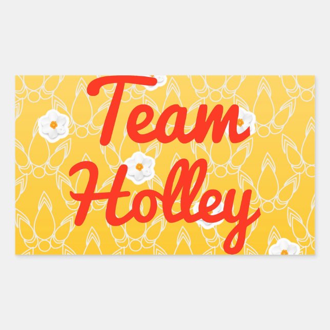 Team Holley Rektangulärt Klistermärke (Framsida)