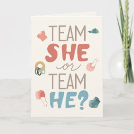 Team Hon eller Team Han - Könsutlysning Inbjudan