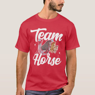Team Horse Riding Rider Equestrian Älskare vintage T Shirt