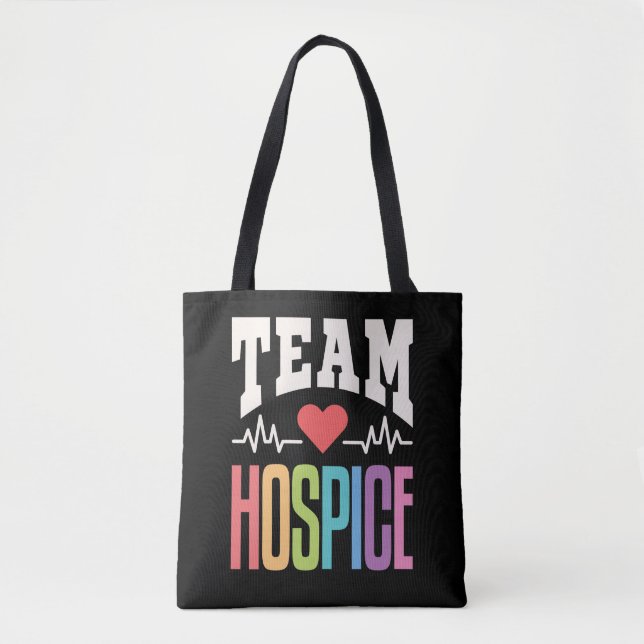 Team Hospice Palliative Care Nurse Nursing Tygkasse (Framsida)