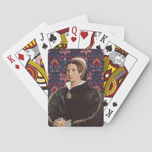 Team Howard - Queen Catherine Howard från England Casinokort (Baksidan)