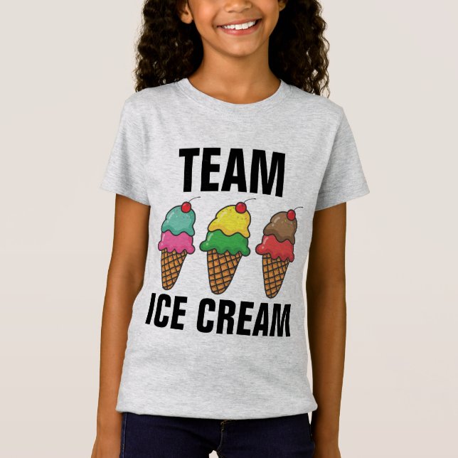 TEAM ICE CREAM Barn T-Shirts (Framsida)