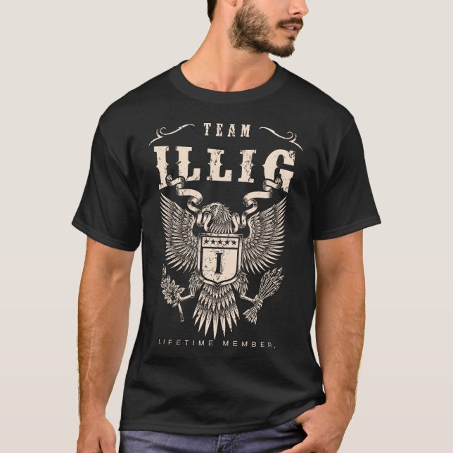 TEAM ILLIG Livstidsmedlem. T Shirt (Framsida)