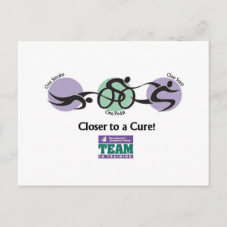 Team in Training Tack Postcard Vykort