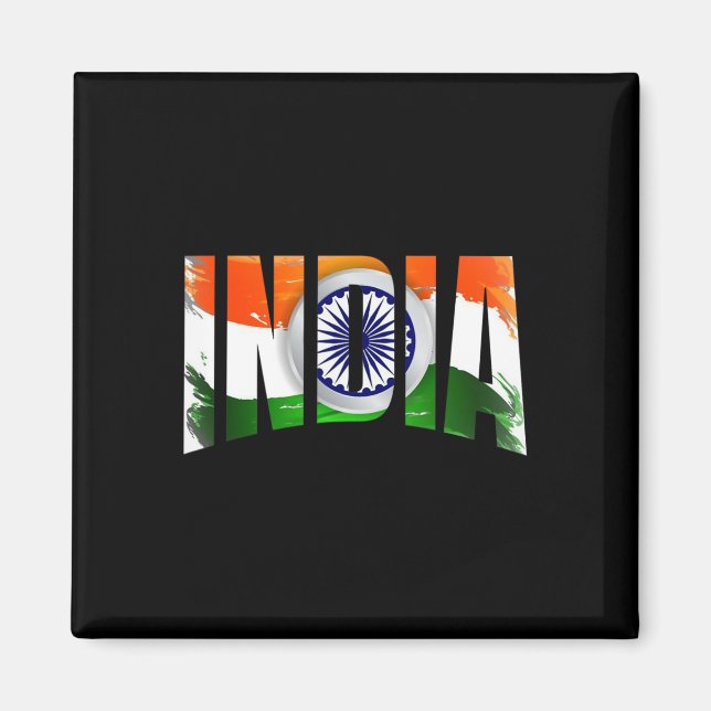 Team India Cricket Cup Fan Tröja Jersey  Magnet (Framsidan)