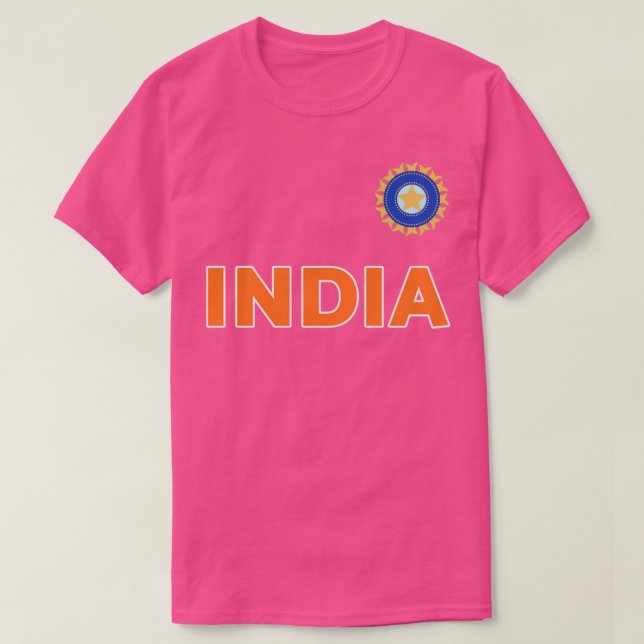Team India Cricket Jersey för Cricket Fläkt T Shirt (Design framsida)