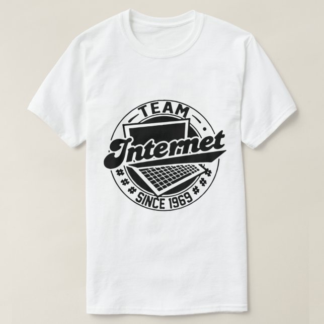 Team Internet - sedan 1969 T Shirt (Design framsida)