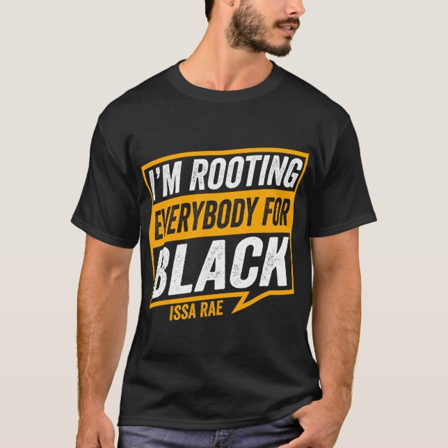 Team Issa Rae: All Black Cheer T Shirt (Framsida)