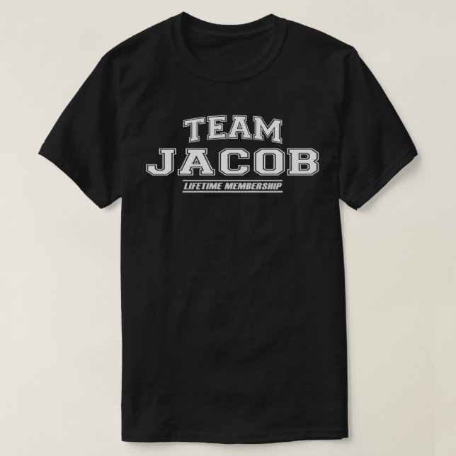 Team Jacob Proud-familjens efternamn, efternamnsgå T Shirt (Design framsida)