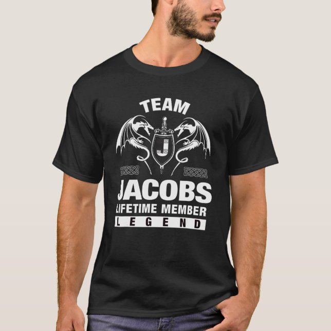 Team Jacobs-livstidsmedlem T Shirt (Framsida)