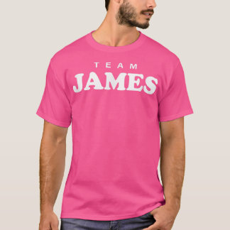 Team James Personlig Surname Bride Groom Family T Shirt