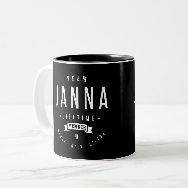 Team Janna Två-Tonad Mugg (Framsida vänster)