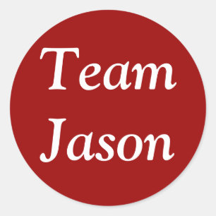 Team Jason-klistermärke Runt Klistermärke