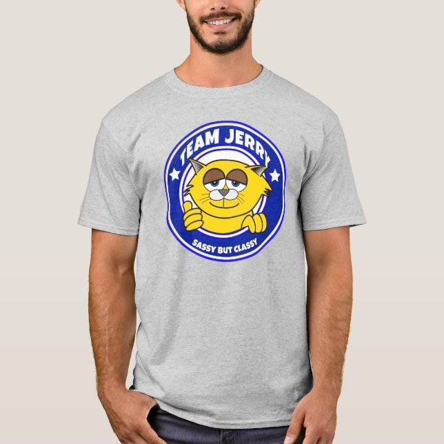 Team Jerry -Sassy Men Klassig  T Shirt (Framsida)