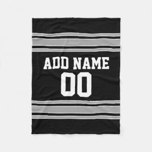 Team Jersey med anpassningsbarnamn och numrera Fleecefilt