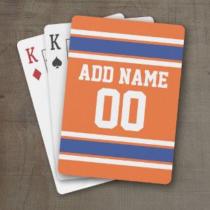 Team Jersey med eget namn och nummer Casinokort