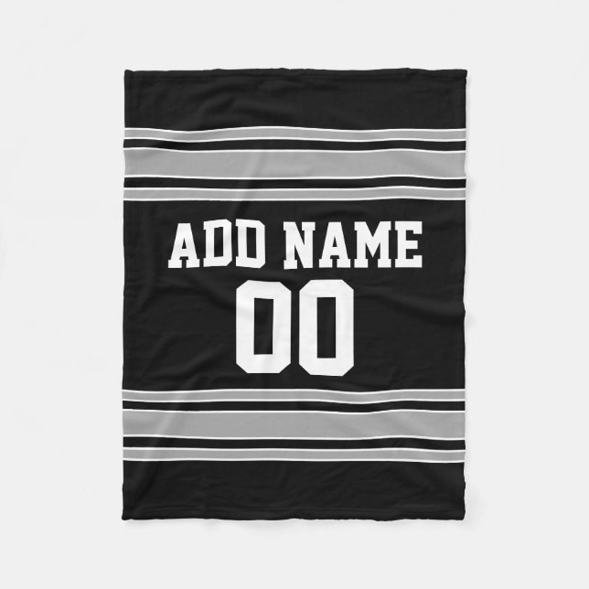 Team Jersey med eget namn och nummer Fleecefilt (Framsidan)