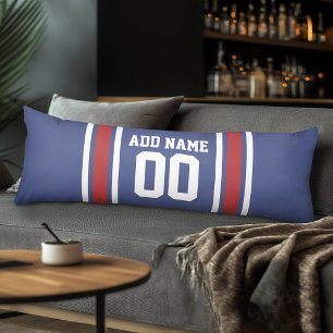 Team Jersey med eget namn och nummer Kroppskudde