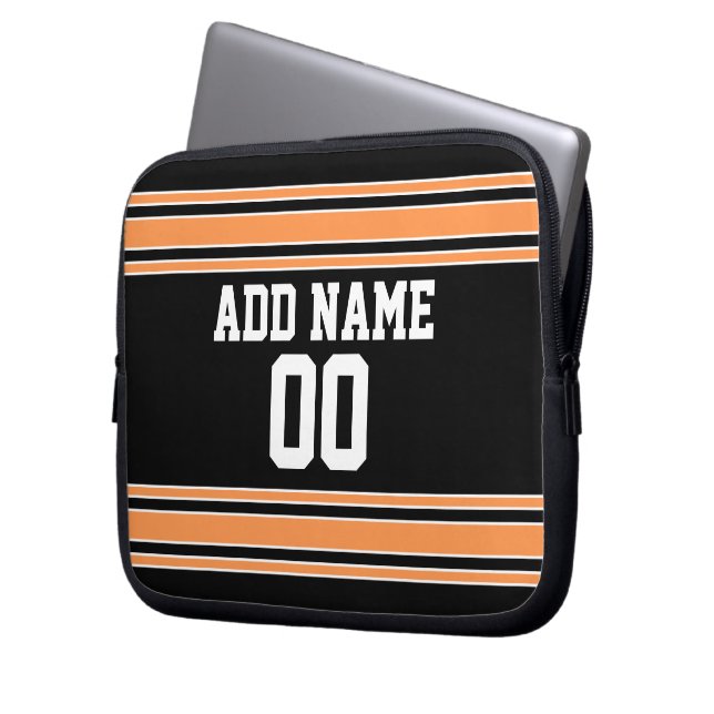 Team Jersey med eget namn och nummer Laptop Fodral (Framsidan Vänster)