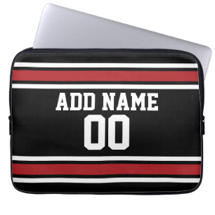 Team Jersey med eget namn och nummer Laptop Sleeve