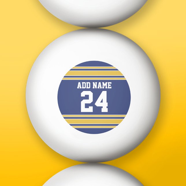 Team Jersey med eget namn och nummer Pingisboll (Custom Ping Pong Balls)