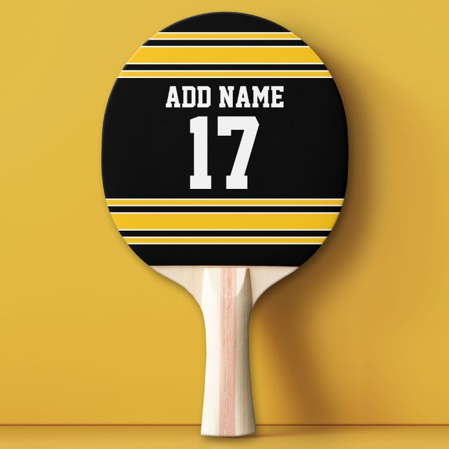Team Jersey med eget namn och nummer Pingisracket (Custom Ping Pong Paddle - Team or College colors Sports Jersey)