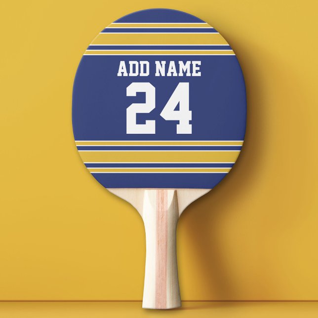 Team Jersey med eget namn och nummer Pingisracket (Custom Ping Pong Paddle - Team or College colors Sports Jersey)
